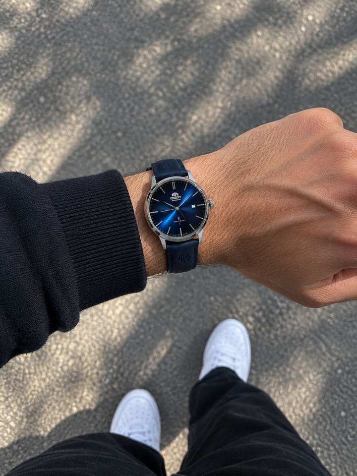 Montre Homme Bleu Marine – Élégance Automatique